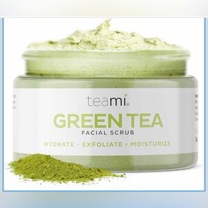 Teami Green Tea Facial Scrub 4.5oz Hydrating Exfoliating Face Wash (NEW)